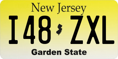 NJ license plate I48ZXL