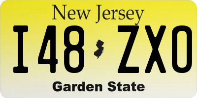 NJ license plate I48ZXO