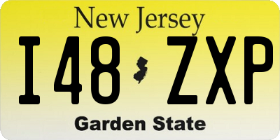 NJ license plate I48ZXP