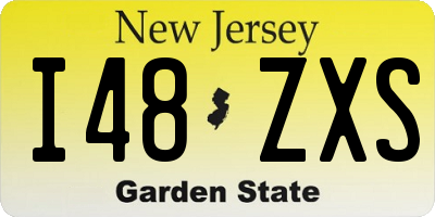 NJ license plate I48ZXS