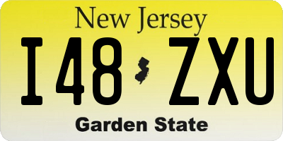 NJ license plate I48ZXU