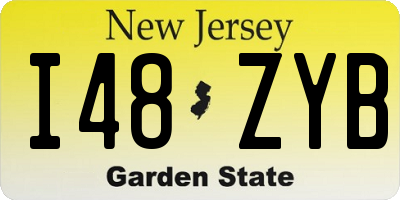 NJ license plate I48ZYB