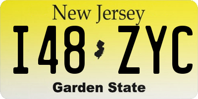 NJ license plate I48ZYC