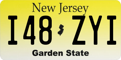 NJ license plate I48ZYI