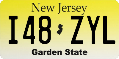 NJ license plate I48ZYL