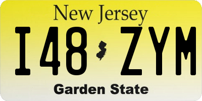 NJ license plate I48ZYM
