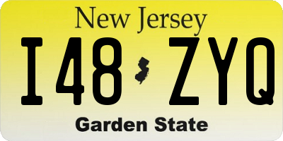 NJ license plate I48ZYQ