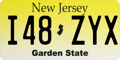 NJ license plate I48ZYX