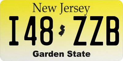 NJ license plate I48ZZB