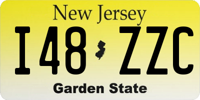 NJ license plate I48ZZC
