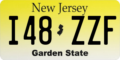 NJ license plate I48ZZF