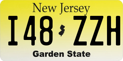 NJ license plate I48ZZH