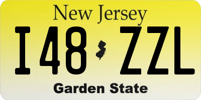 NJ license plate I48ZZL