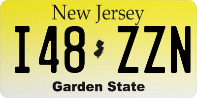 NJ license plate I48ZZN