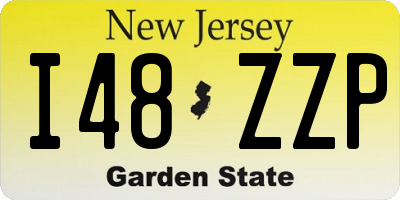 NJ license plate I48ZZP