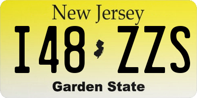 NJ license plate I48ZZS