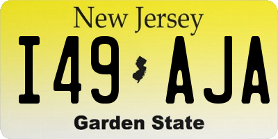 NJ license plate I49AJA
