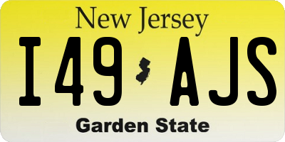 NJ license plate I49AJS