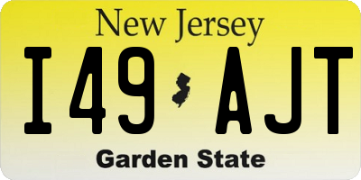 NJ license plate I49AJT
