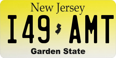 NJ license plate I49AMT