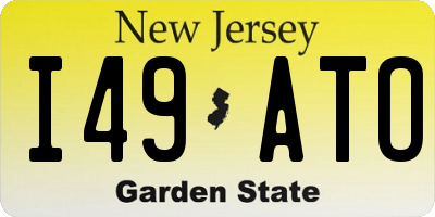 NJ license plate I49ATO