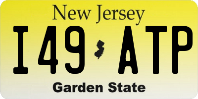 NJ license plate I49ATP