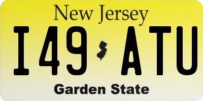 NJ license plate I49ATU