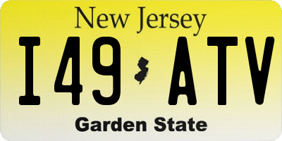 NJ license plate I49ATV