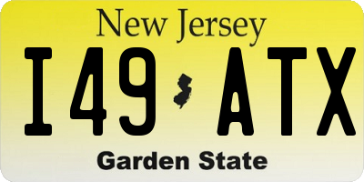 NJ license plate I49ATX