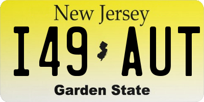 NJ license plate I49AUT