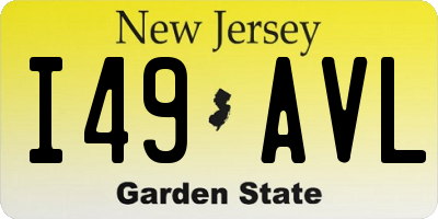 NJ license plate I49AVL