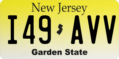 NJ license plate I49AVV