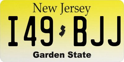 NJ license plate I49BJJ