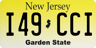 NJ license plate I49CCI