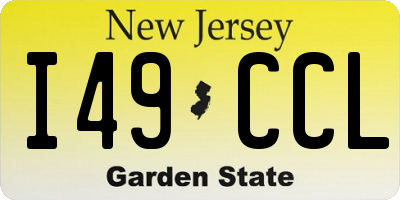 NJ license plate I49CCL