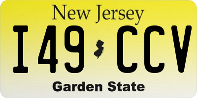 NJ license plate I49CCV