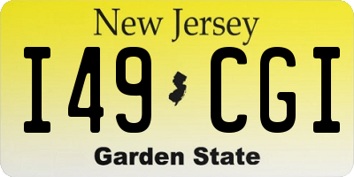 NJ license plate I49CGI