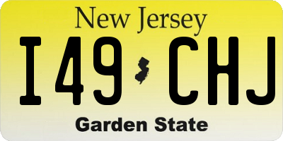 NJ license plate I49CHJ