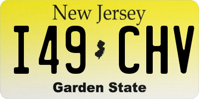 NJ license plate I49CHV