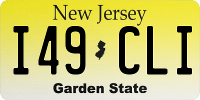 NJ license plate I49CLI