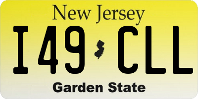 NJ license plate I49CLL