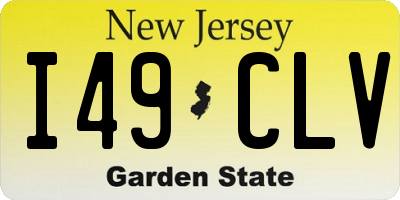 NJ license plate I49CLV