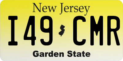 NJ license plate I49CMR