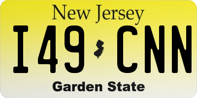 NJ license plate I49CNN