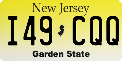 NJ license plate I49CQQ