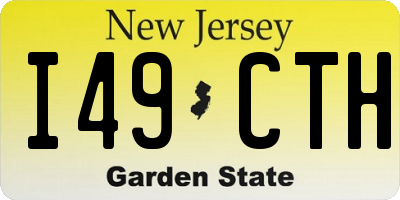 NJ license plate I49CTH