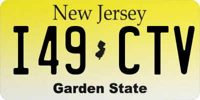 NJ license plate I49CTV