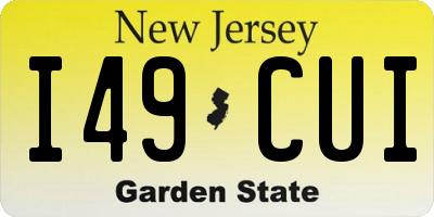 NJ license plate I49CUI