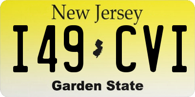 NJ license plate I49CVI