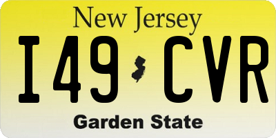 NJ license plate I49CVR